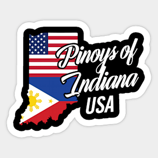 Filipinos of Indiana Design for Proud Fil-Ams Sticker